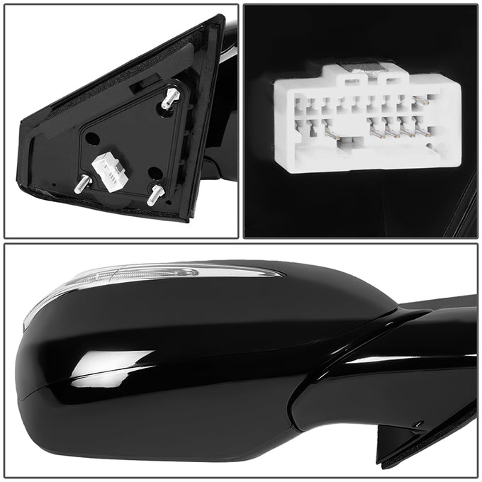 Powered Right Side mirror W/ Heated Defroster, Signal<br>13-16 Hyundai Santa Fe Sport