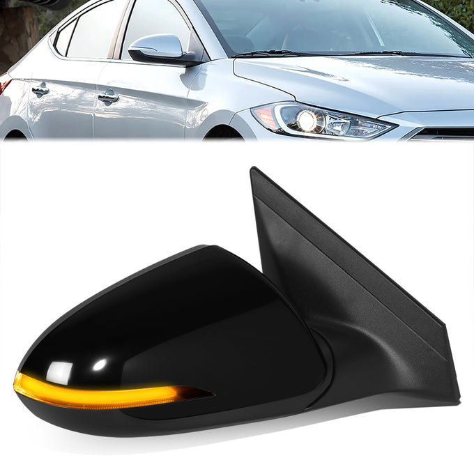 Powered Right Side mirror W/Heated, Signal, Memory<br>17-18 Hyundai Elantra