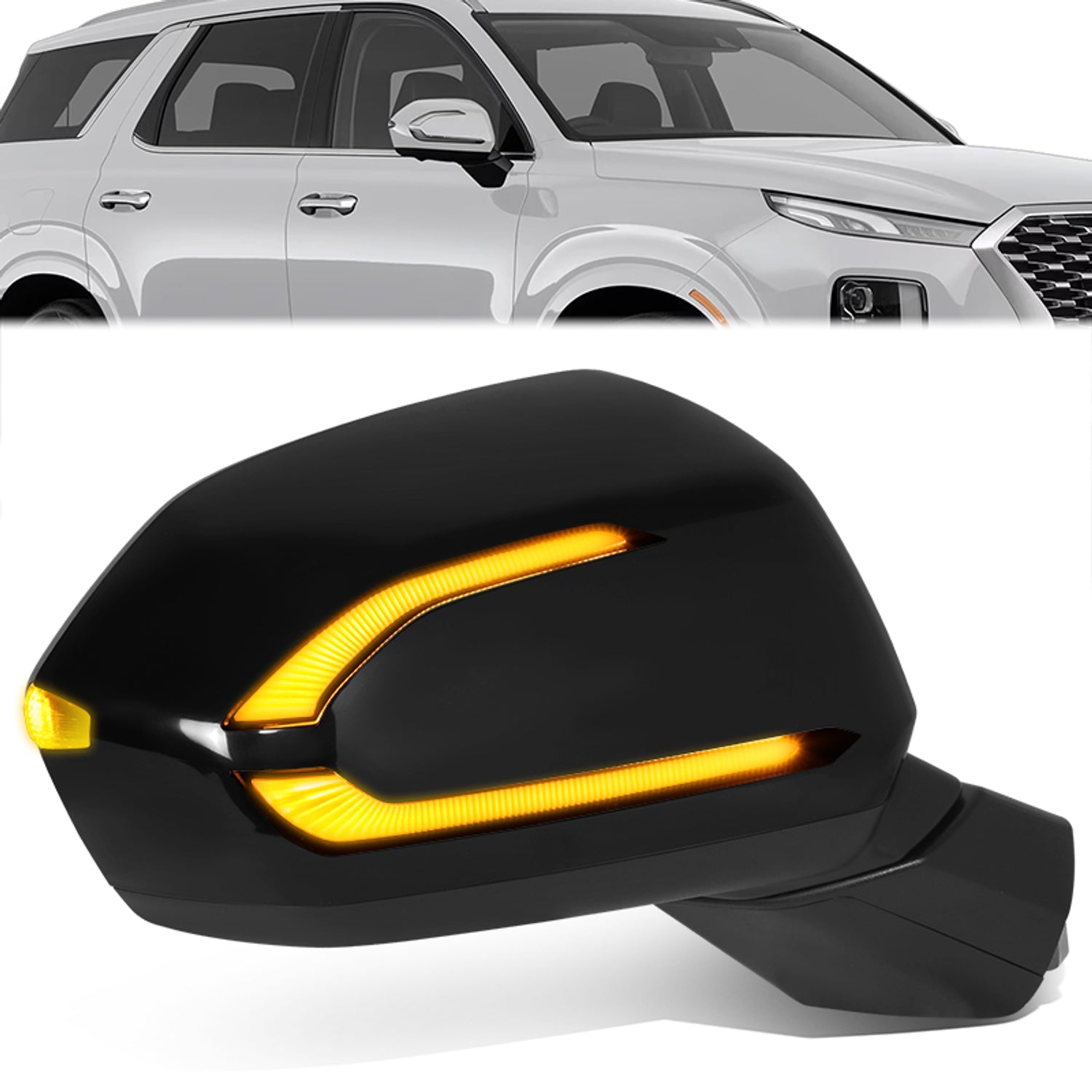 Powered Right Side mirror W/ Heated Defroster, Signal<br>20-22 Hyundai Palisade
