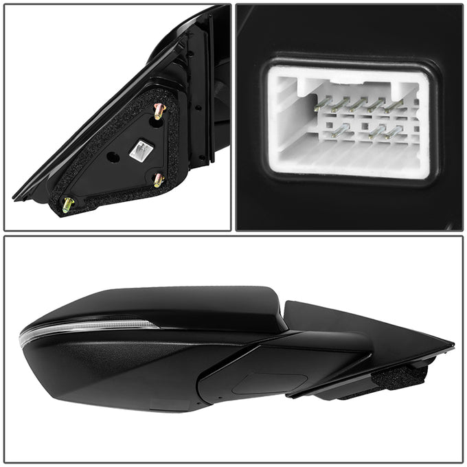 Powered Right Side mirror W/ Heated, Signal<br>21-23 Hyundai Elantra