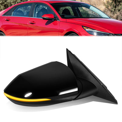 Powered Right Side mirror W/ Heated, Signal<br>21-23 Hyundai Elantra