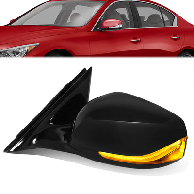 Powered Left Side mirror W/ Heated, Signal<br>14-21 Infiniti Q50