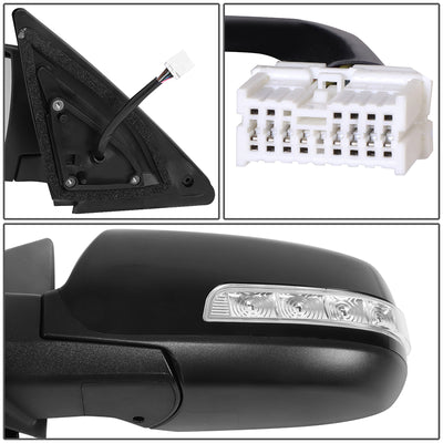 Powered Side View Mirrors With Heated, Signal <BR>11-13 Kia Sorento