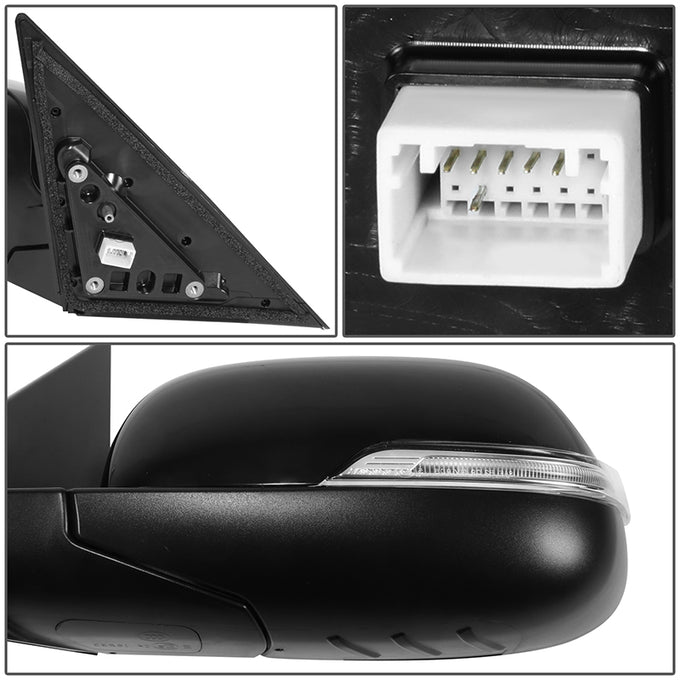 Powered Side View Mirrors With Heated, Signal <BR>14-19 Kia Soul