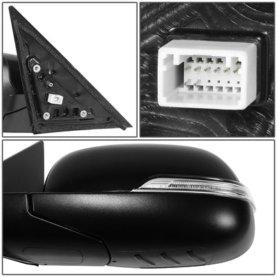 Powered Side View Mirrors With Heated, Signal <BR>14-19 Kia Soul