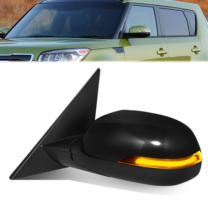 Powered Side View Mirrors With Heated, Signal <BR>14-19 Kia Soul
