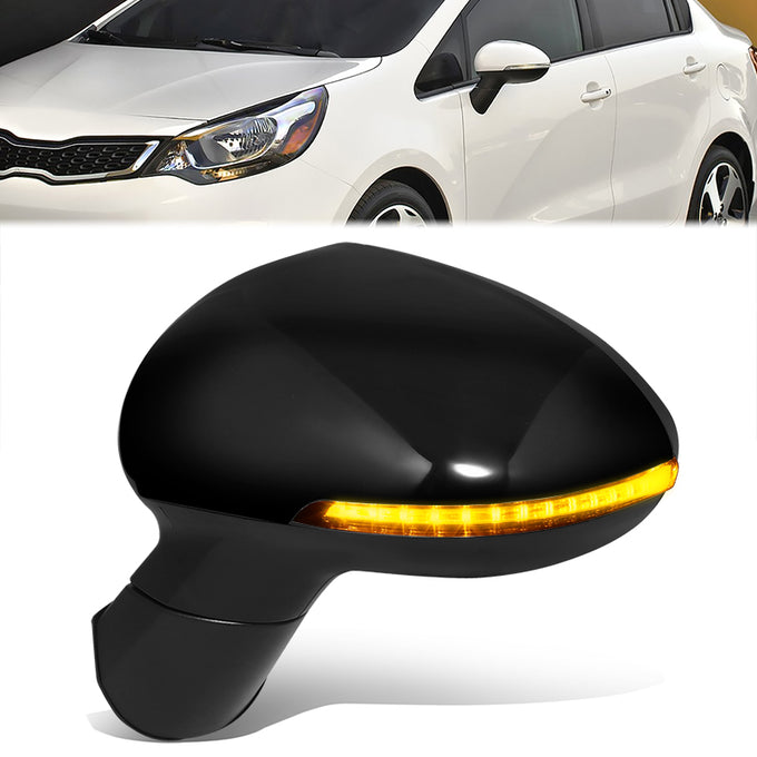 Powered Side View Mirrors With Heated, Signal <BR>14-17 Kia Rio