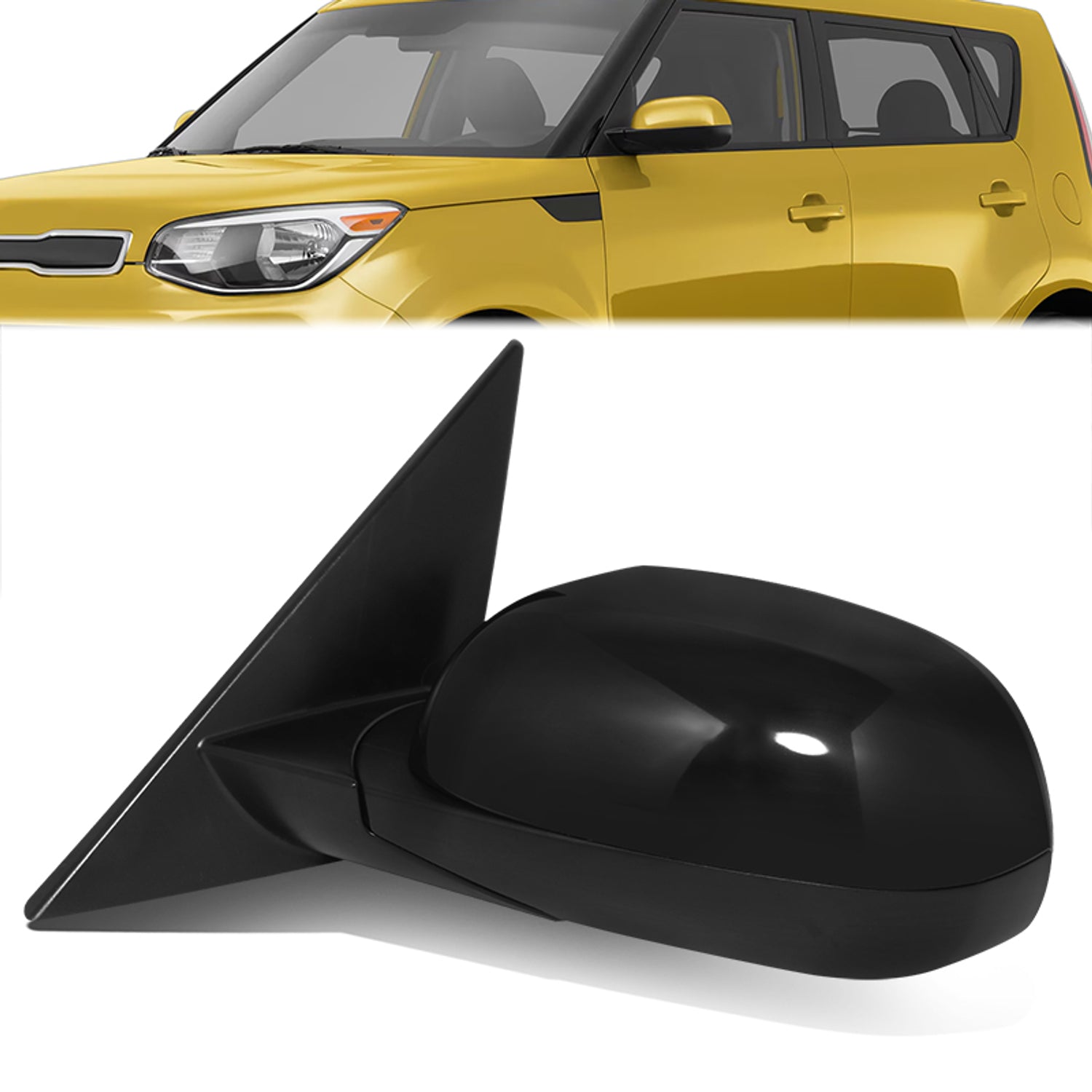 Powered Side View Mirrors <BR>14-19 Kia Soul