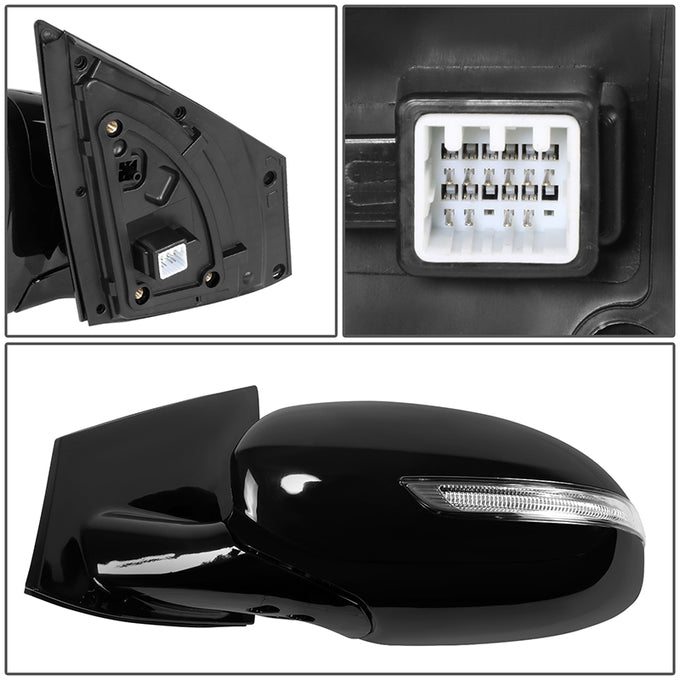 Powered Side View Mirrors With Heated, Signal <BR>17-19 Kia Sportage