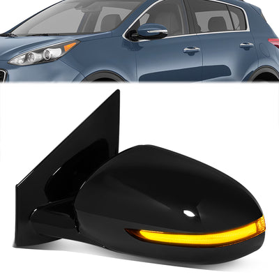 Powered Side View Mirrors With Heated, Signal <BR>17-19 Kia Sportage