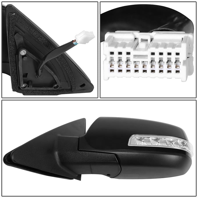 Powered Side View Mirrors With Heated, Signal, Memory <BR>14-15 Kia Sorento