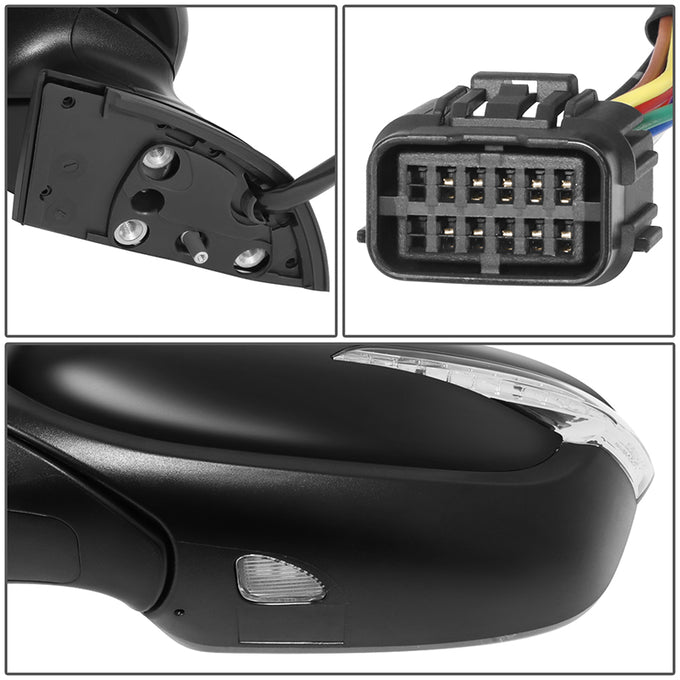 Powered Side View Mirrors With Heated, Signal <BR>17-18 Kia Forte
