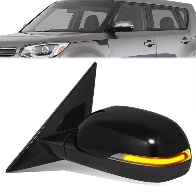 Powered Left Side Mirror W/Heated, Turn Signal <br> 14-19 Kia Soul