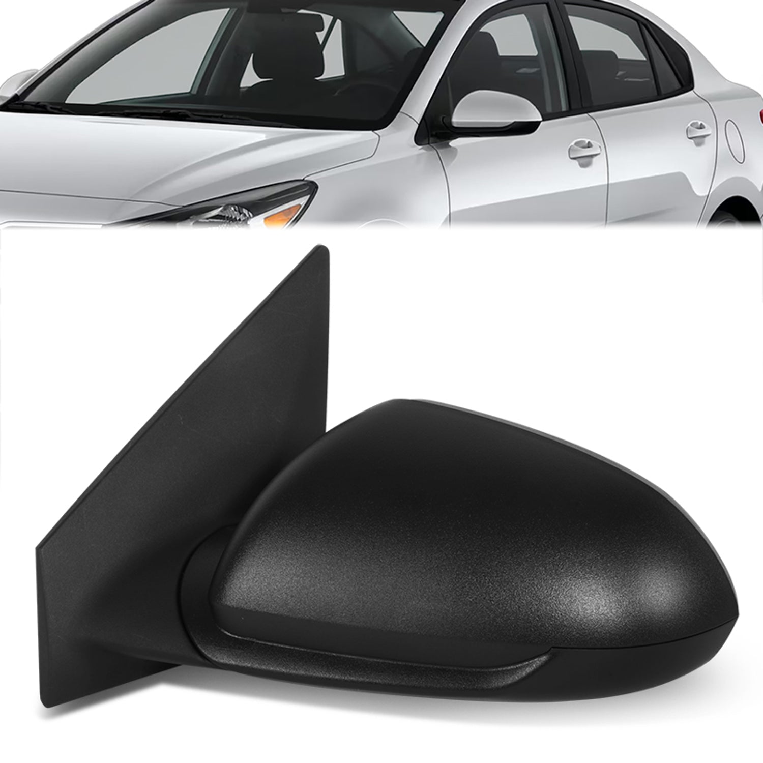 Manual Side View Mirror <BR>18-20 Kia Rio