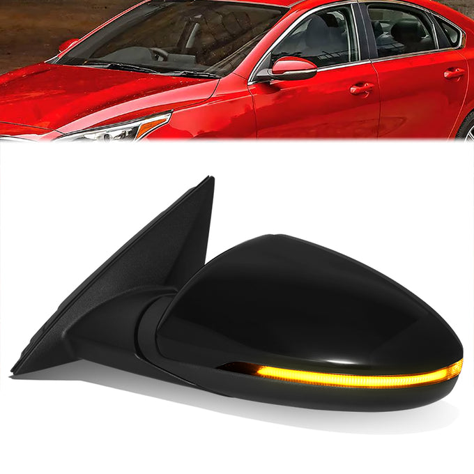 Powered Left Side mirror W/ Heated, Signal<br>19-21 Kia Forte
