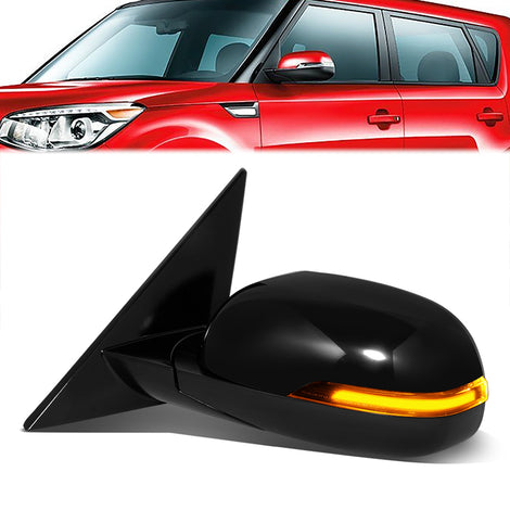 Powered Side View Mirrors With Heated, Signal <BR>14-19 Kia Soul