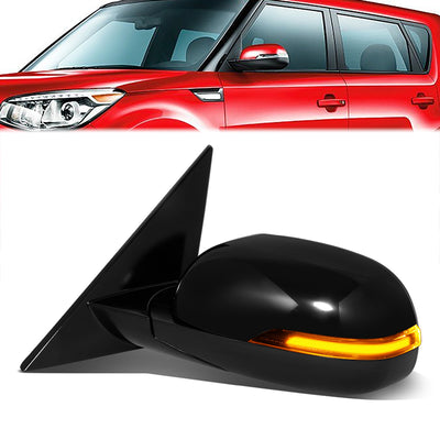 Powered Side View Mirrors With Heated, Signal <BR>14-19 Kia Soul