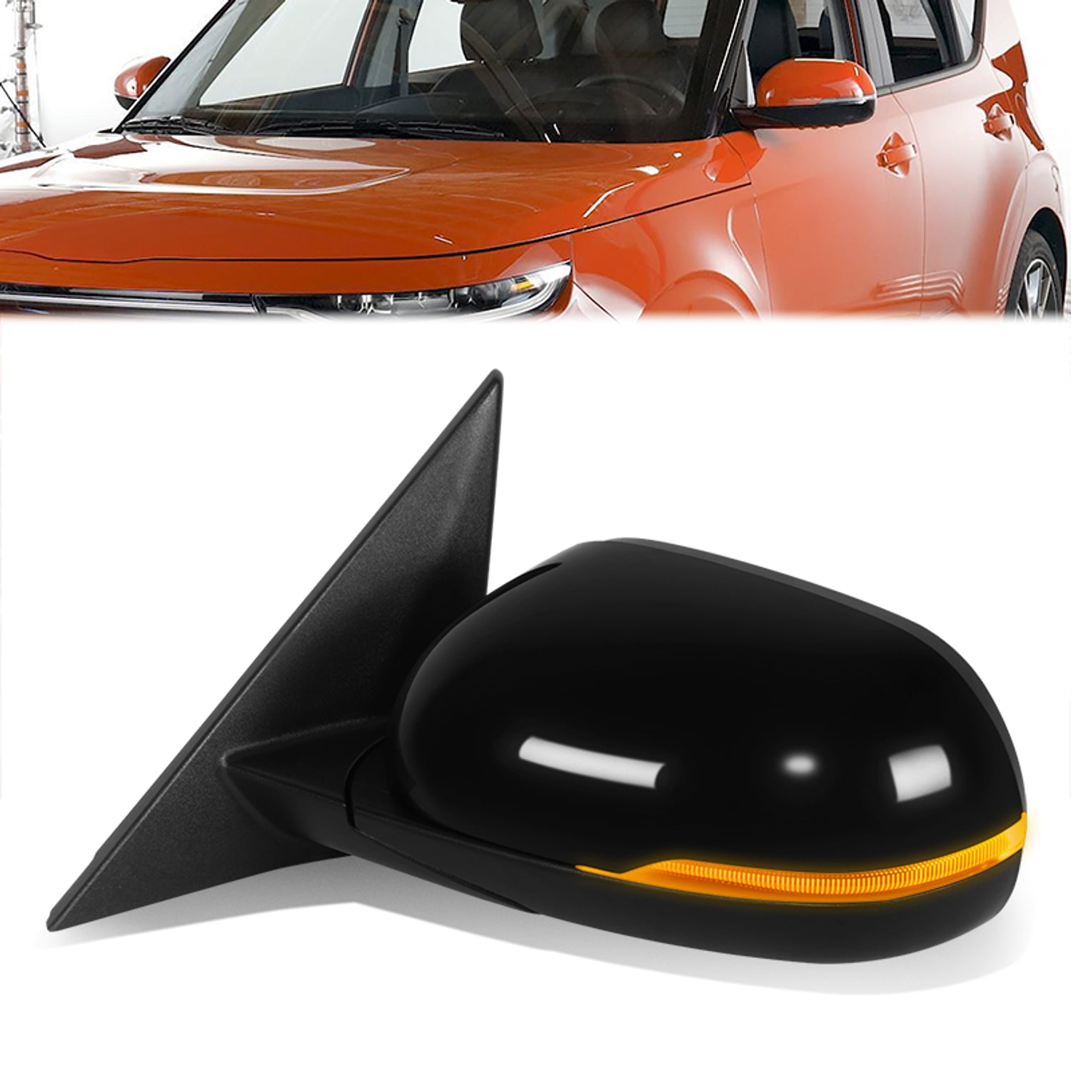 Powered Left Side mirror W/ Heated, Signal<br>20-22 Kia Soul