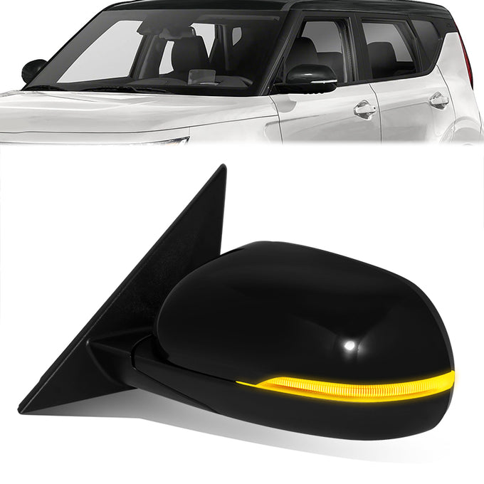 Factory Style Door Mirror (Driver Left) <BR>20-22 Kia Soul