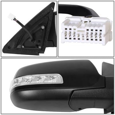 Powered Side View Mirrors With Heated, Signal <BR>11-13 Kia Sorento