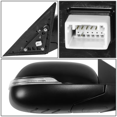 Powered Side View Mirrors With Heated, Signal <BR>14-19 Kia Soul