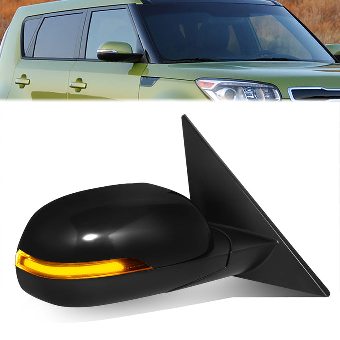 Powered Side View Mirrors With Heated, Signal <BR>14-19 Kia Soul