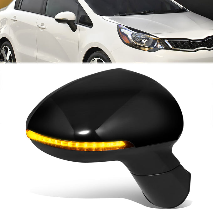 Powered Side View Mirrors With Heated, Signal <BR>14-17 Kia Rio