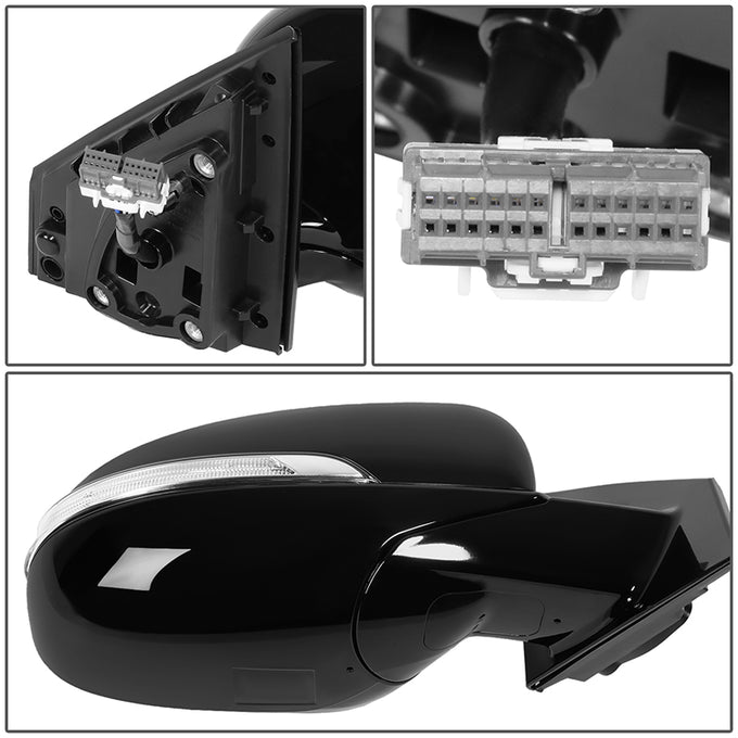 Powered Fold Right Side mirror W/ Heated, Signal<br>16-18 Kia Sorento