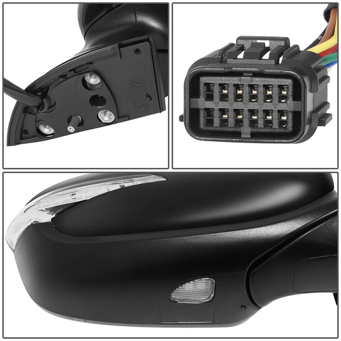 Powered Side View Mirrors With Heated, Signal <BR>17-18 Kia Forte