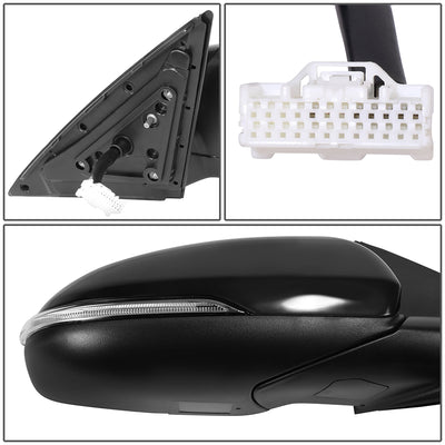 Powered Side View Mirrors With Heated, Signal <BR>16-18 Kia Optima