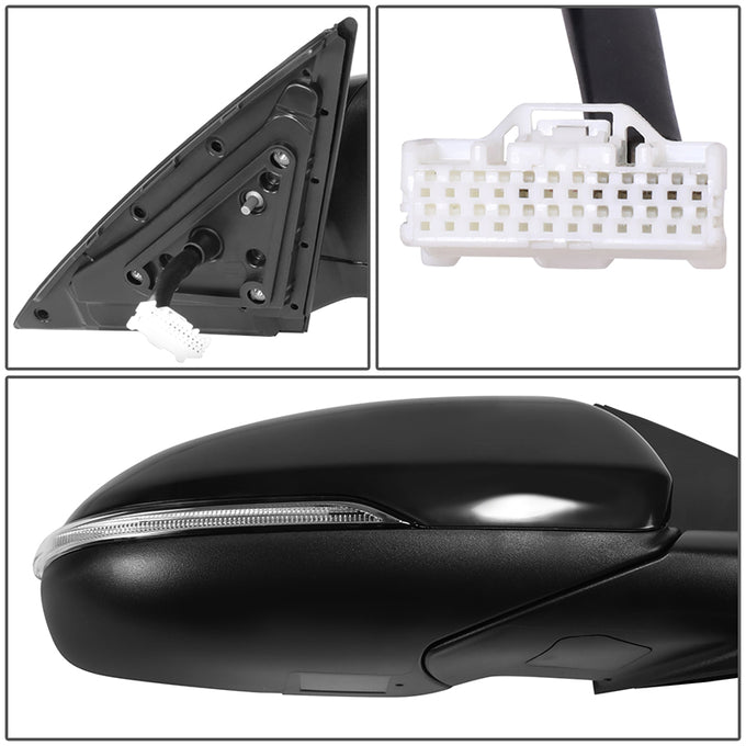 Powered Side View Mirrors With Heated, Signal <BR>16-18 Kia Optima