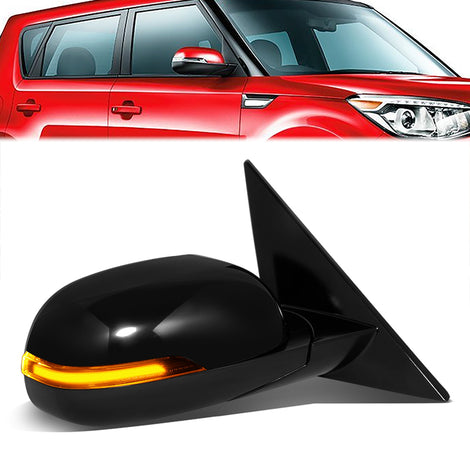 Powered Side View Mirrors With Heated, Signal <BR>14-19 Kia Soul