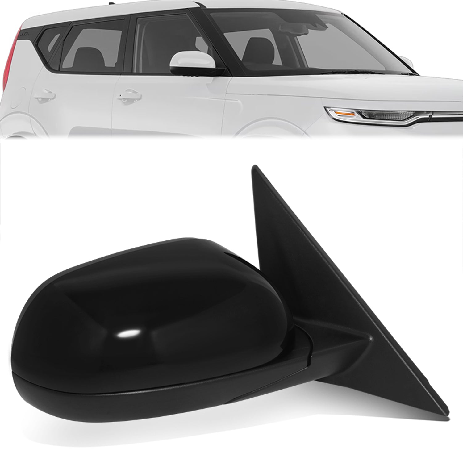 Factory Style Powered Right Side mirror<br>20-22 Kia Soul