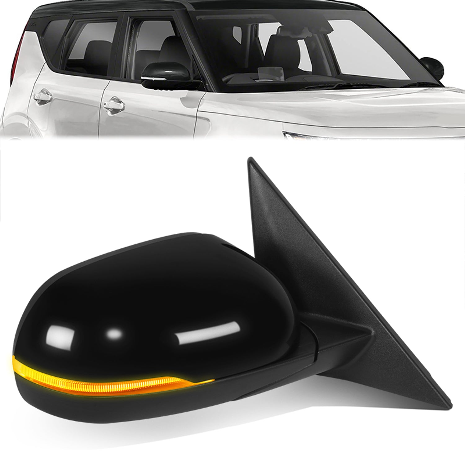Powered Right Side Mirror W/Heated, Signal, Blind Spot<br>20-22 Kia Soul