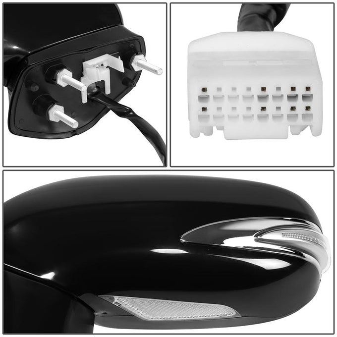 Powered Left Side Mirror W/ Heated, Signal<br>10-15 Lexus IS250, IS350