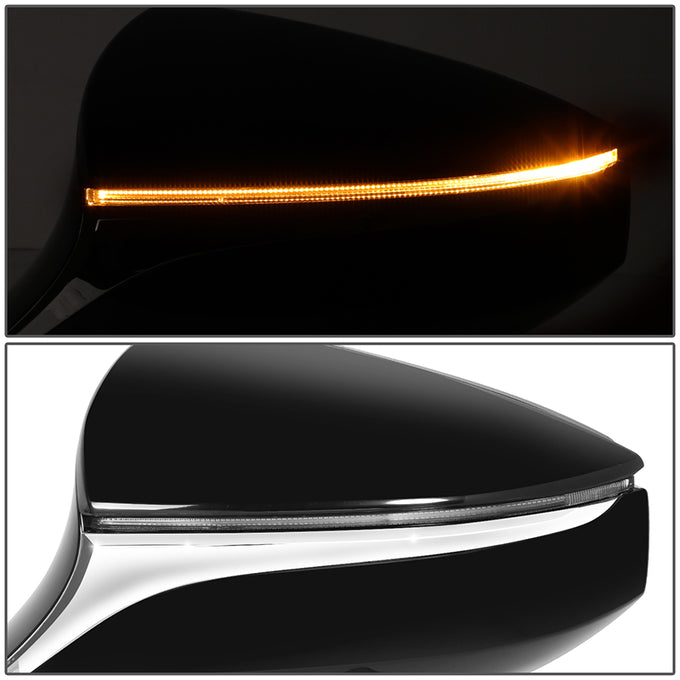 Powered Side View Mirrors With Heated, Signal <BR>21-24 Lexus ES250, 19-24 ES300h, ES350