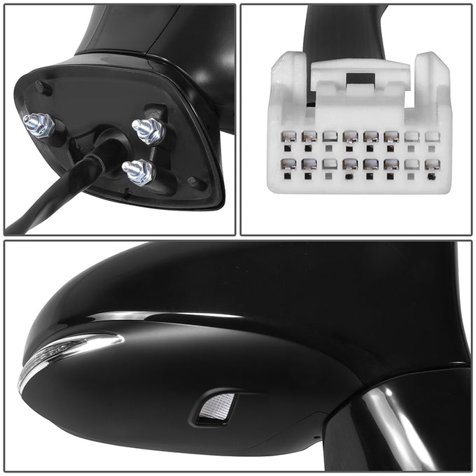 Powered Side View Mirrors With Heated, Signal <BR>16-17 Lexus GS200t, 18-19 GS300, 13-20 GS350, 13-18 GS450h