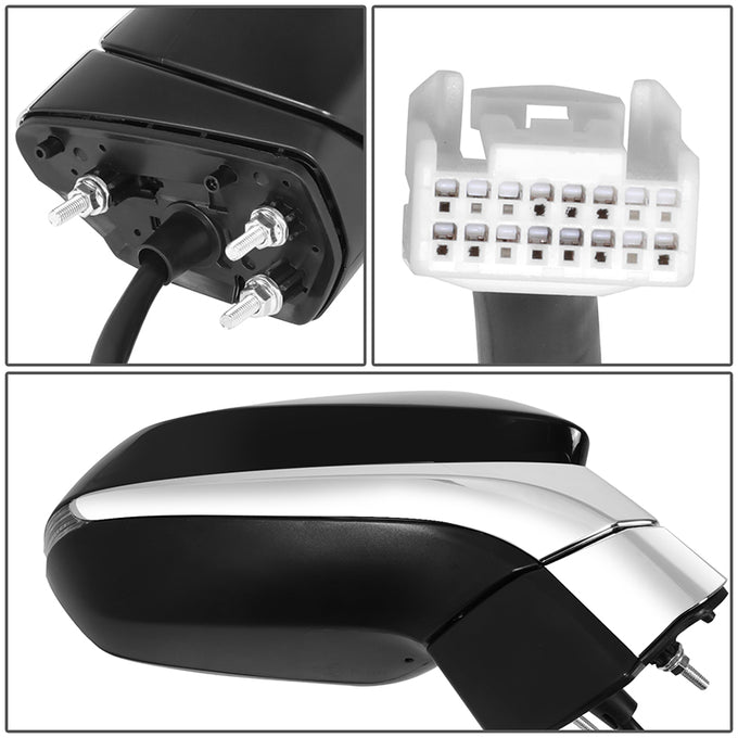 Powered Side View Mirrors With Heated, Signal, Memory <BR>16-19 Lexus RX350, 18-19 RX450h, RX450hL,RX350L