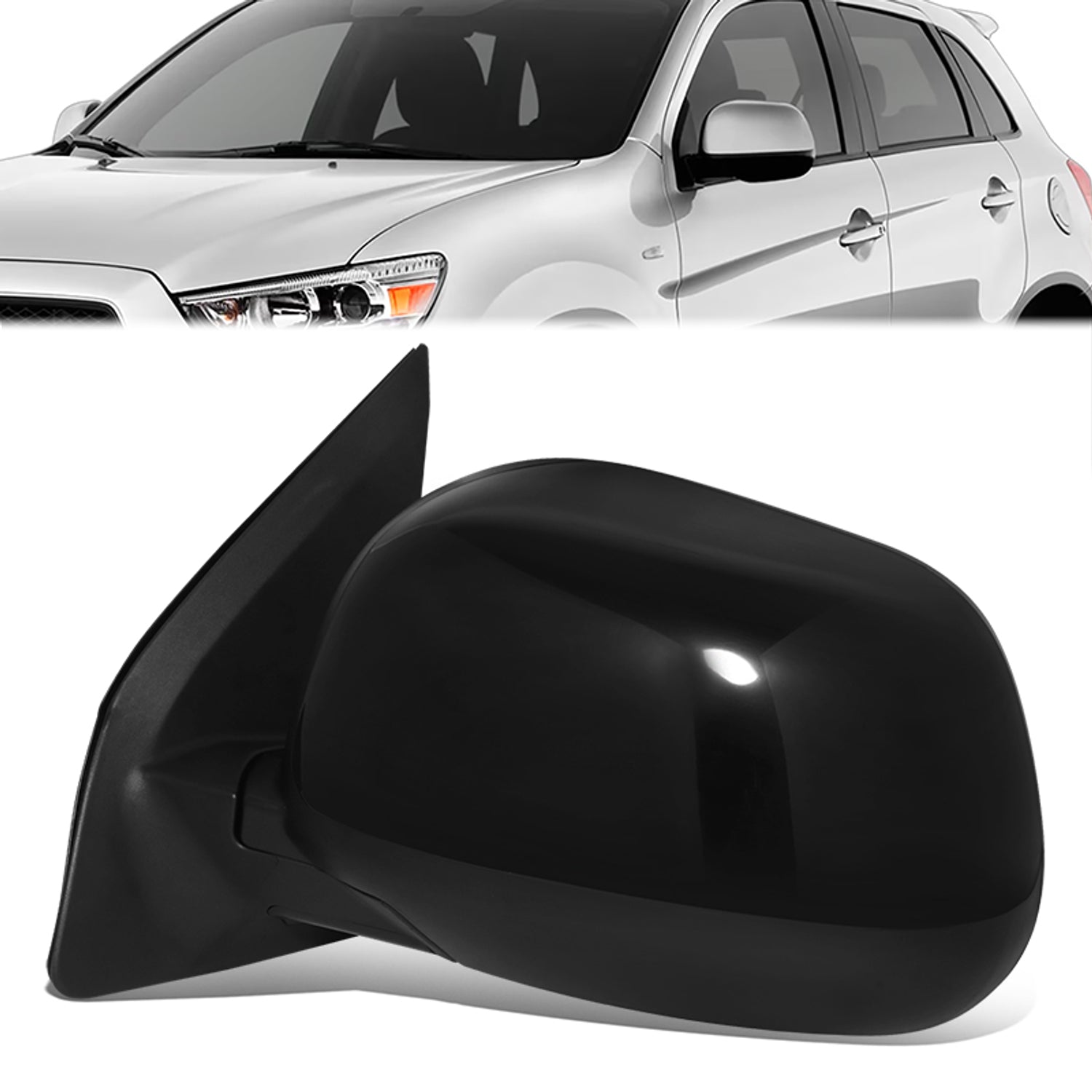 Powered Left Side Mirror W/ Heated Defroster<br>10-24 Mitsubishi Outlander Sport
