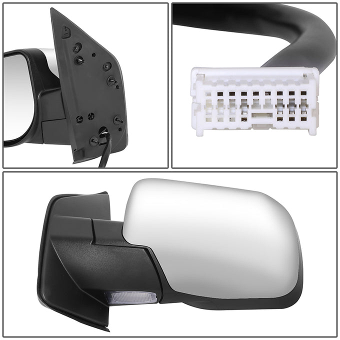 Powered Left Side Mirror W/ Heated, Memory, Puddle Lamp<br>04-05 Nissan Titan