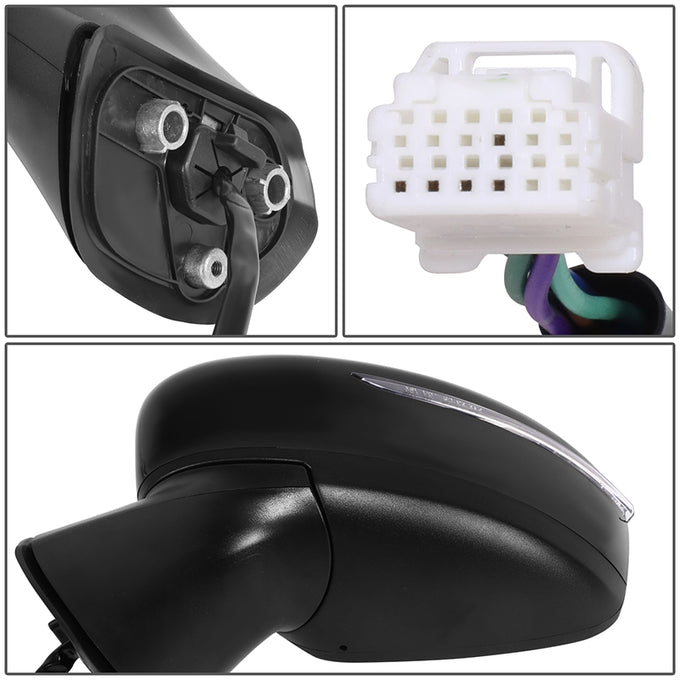 Powered Side View Mirrors , Signal <BR>15-19 Nissan Versa