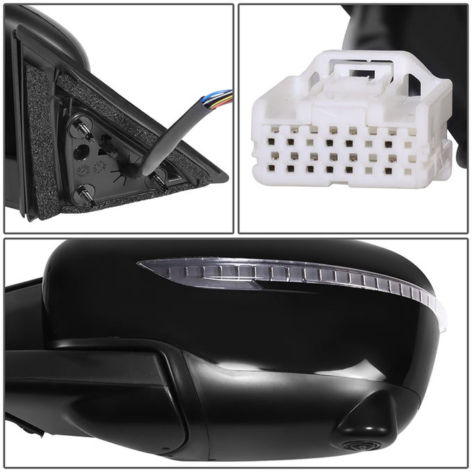 Powered Left Side Mirror W/ Heated, Signal, Blind Spot<br>17-20 Nissan Rogue