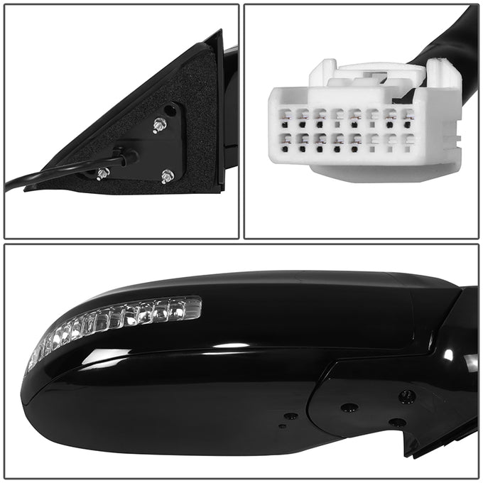 Powered Side View Mirrors <BR>09-15 Nissan Maxima