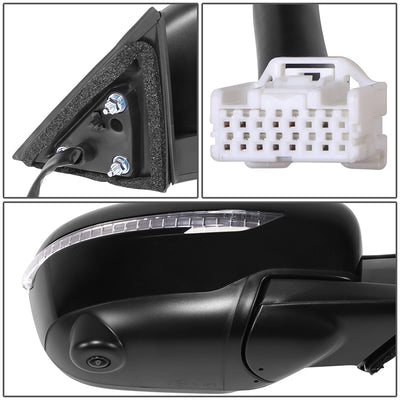 Powered Side View Mirrors With Heated, Signal <BR>14-16 Nissan Rogue