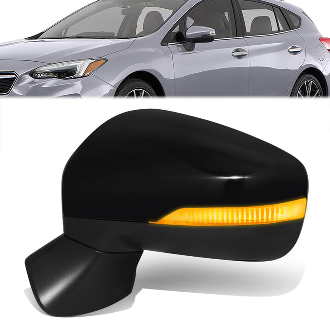 Powered Side View Mirrors With Heated, Signal <BR>17-23 Subaru Impreza
