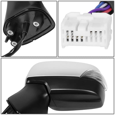Powered Left Side Mirror W/Heated,Blind Spot,Signal <br> 15-17 Subaru Legacy, Outback