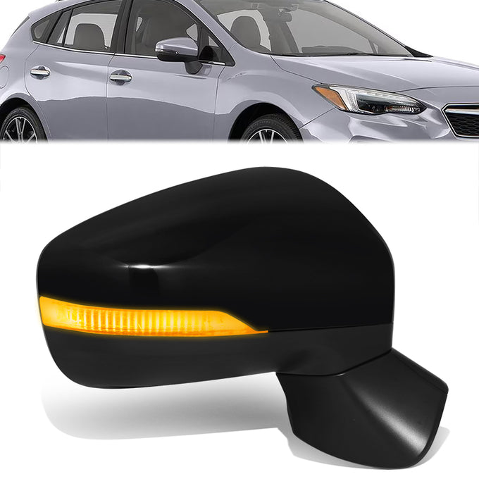 Powered Side View Mirrors With Heated, Signal <BR>17-23 Subaru Impreza