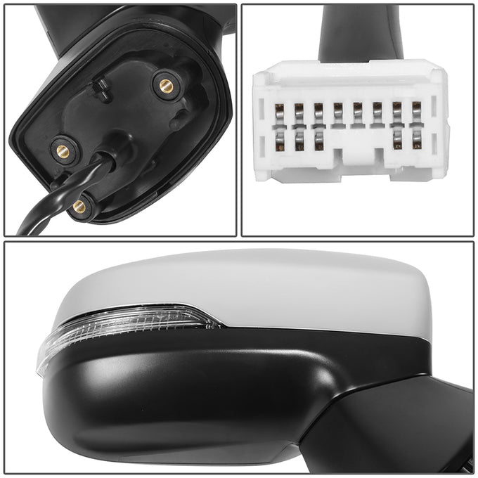 Powered Side View Mirrors With Heated, Signal <BR>17-23 Subaru Impreza