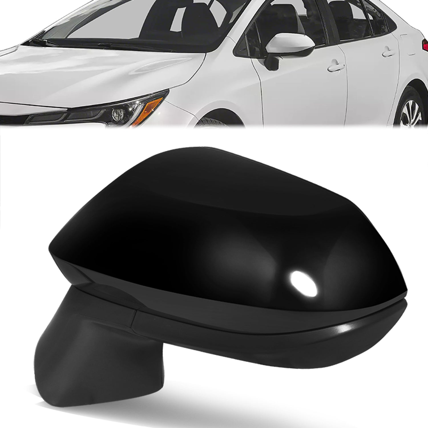 Powered Side View Mirrors With Heated <BR>20-24 Toyota Corolla