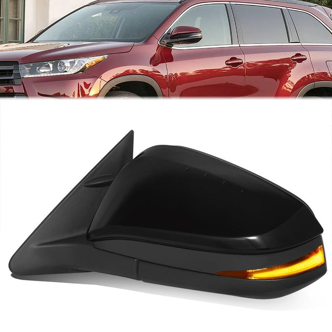 Powered Left Side Mirror W/Heated, Signal,Memory <br> 18-19 Toyota Highlander